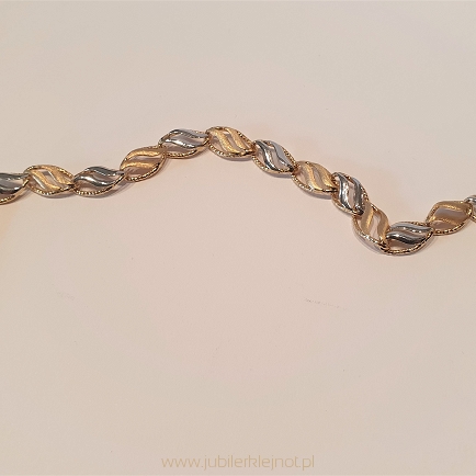 Bransoletka złota wykonana ze złota próby 585