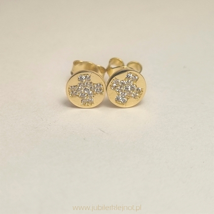Kolczyki próba złota 585 
