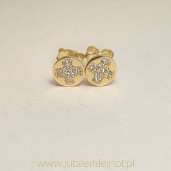 Kolczyki próba złota 585 