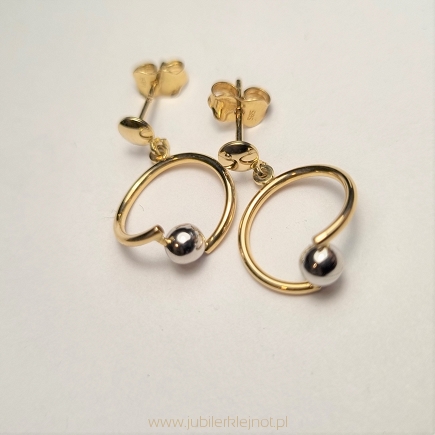 Kolczyki wiszące próba 585