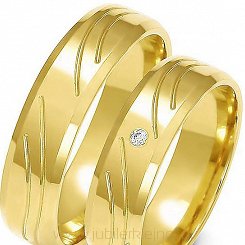 Obrączki złote próby 585