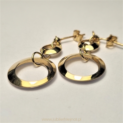 Kolczyki wiszące próba 585