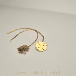 Kolczyki przeciągane próba 585