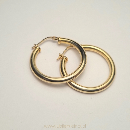 Kolczyki  próba złota 585 Koła