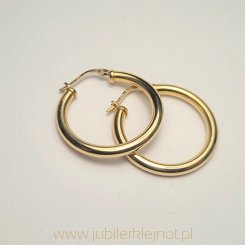 Kolczyki  próba złota 585 Koła