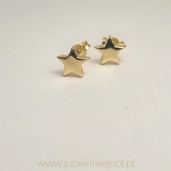 Kolczyki próba złota 585 "Gwiazdki"