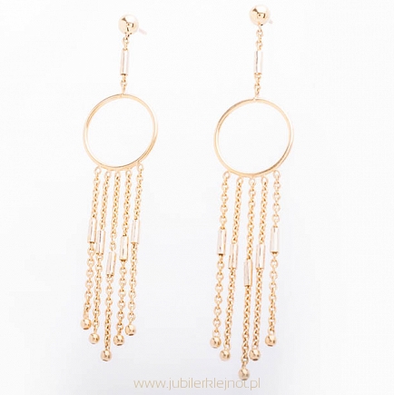 Kolczyki złote próby 585