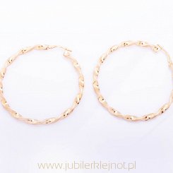 Kolczyki złote próby 585 "koła"