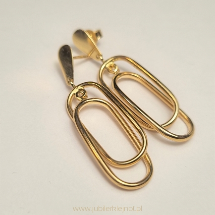 Kolczyki wiszące próba 585 