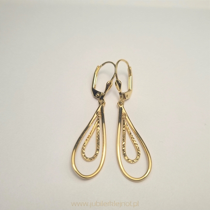 Kolczyki wiszące próba 585
