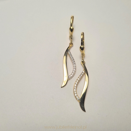 Kolczyki wiszące próba 585