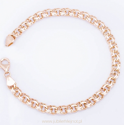 Bransoletka  złota splot garibaldi