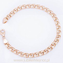 Bransoletka  złota splot garibaldi