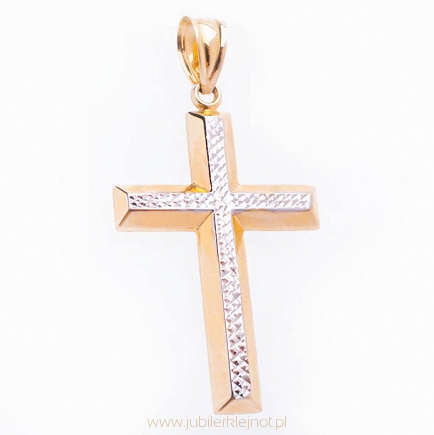 Krzyż złoty próba 585