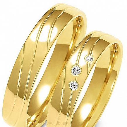 Obrączki złote próby 585