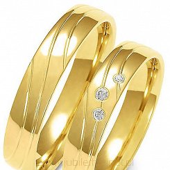 Obrączki złote próby 585