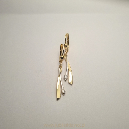 Kolczyki wiszące próba 585
